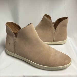 Frye‎ Melissa Sneaker Shootie Suede Leather Pink/Tan Size 9